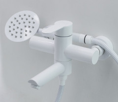 30032-F Смес. од. из НЕРЖ. для ванны (БЕЛЫЙ) HANSEN (10/1шт)