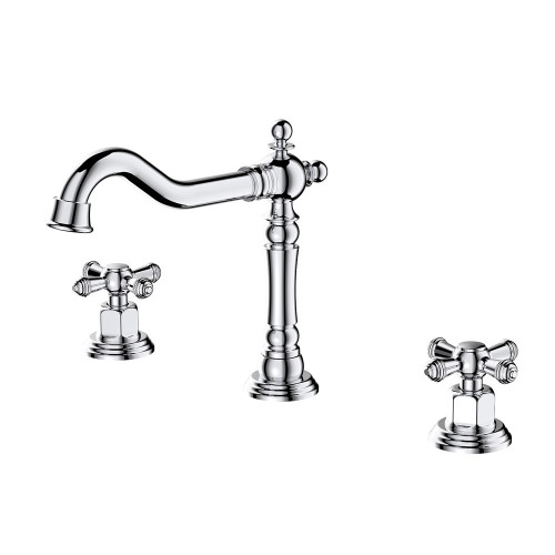 370112 Смеситель на борт раков. ХРОМ (3 отв.) ViEiR (10/1шт)