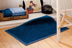 Batex Silencio, односторонний прямоугольный коврик из 100% полиакрила, размер 60x100 см, цвет индиго
