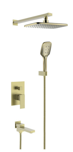 393563-S Встроенный смес для душа с 3-функ. (мат. золото) ViEiR  (6/1шт)