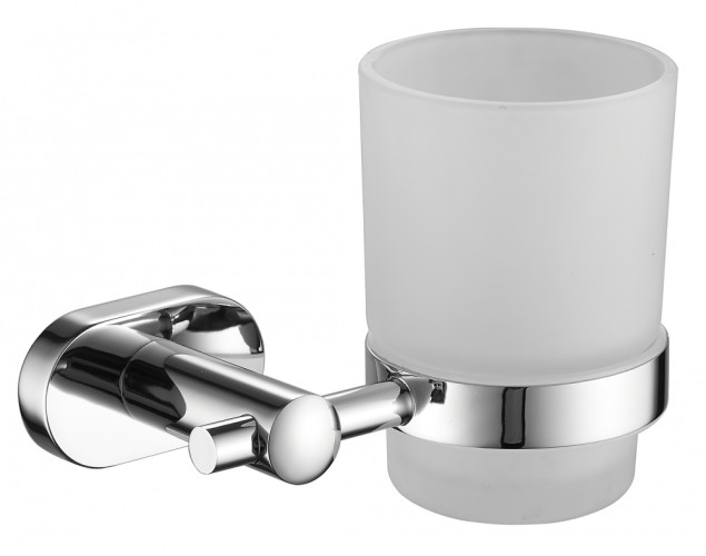 5105 Стакан стеклянный, настенный  (ХРОМ) ViEiR  (30/1шт)