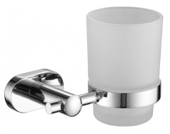 5105 Стакан стеклянный, настенный  (ХРОМ) ViEiR  (30/1шт)