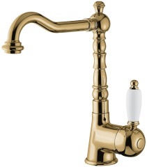 Emmevi Laguna, однорычажный смеситель для раковины (излив 19 см), с донным клапаном, цвет бронза