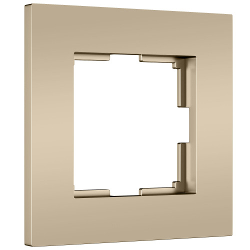 W0012911/ Рамка на 1 пост Slab (шампань софт) W0012911