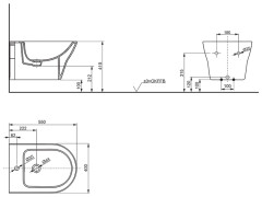 Биде подвесное TOTO MH BW10045G1#XW