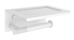 5510-F Держатель для туалетной бумаги с полкой (БЕЛЫЙ) ViEiR  (20/1шт)