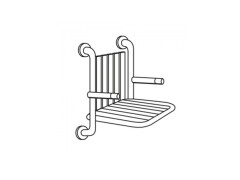 Сиденье откидное со спинкой и подлокотниками HATRIA AUTONOMY Y0DW01