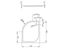 Душевой акриловый поддон RADAWAY DELOS SDE1090-01R