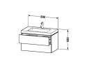 Тумба с раковиной DURAVIT L-CUBE LC6927O4343