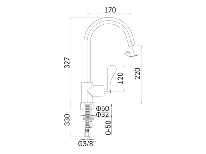 Смеситель для кухни MAMOLI PAOLA&THEBATHROOM 794100000C01