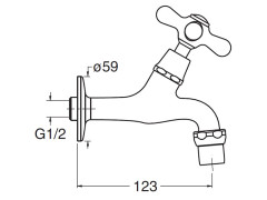 Кран холодной воды CRISTINA IMPERO IM65292