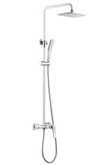 Стойка для душа со смесителем VENTURO белый + хром