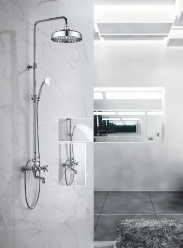 09061 Двухвентильный душевой релинг  GANZER  (4/1шт)