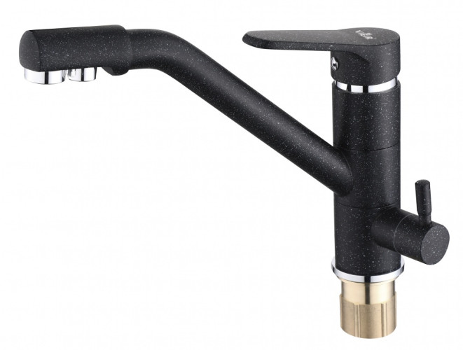 15001-C1 Смес. для кухни под фильт. низ. (ЧЕРН/ОНИКС) ViEiR (10/1шт)