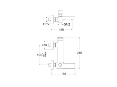 Смеситель для ванны CRISTINA OMEGA OG18751