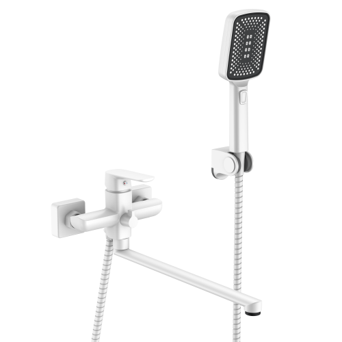 073542-F Смеситель од. для ванны дл. (БЕЛЫЙ) ViEiR (10/1шт)