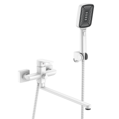 073542-F Смеситель од. для ванны дл. (БЕЛЫЙ) ViEiR (10/1шт)