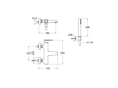 Смеситель для ванны CRISTINA DIARIO DI10051