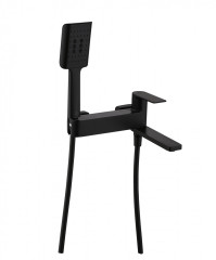 07132-C Смеситель од. для ванны кор. (ЧЕРНЫЙ)  GANZER  (8/1шт)