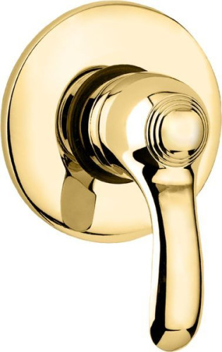 Emmevi Harmony, однорычажный встраиваемый смеситель для душа, цвет золото