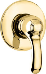 Emmevi Harmony, однорычажный встраиваемый смеситель для душа, цвет золото