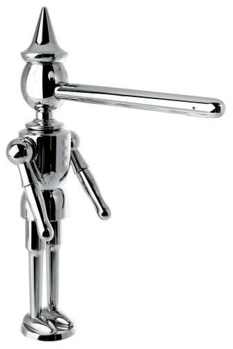 Emmevi Pinocchio, двухрычажный кухонный смеситель (излив 20,6 см), без донного клапана, цвет хром