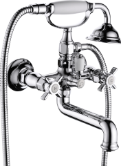 15032 Смеситель 2-ух руч. для ванны корот. "GANZER" (6/1шт)