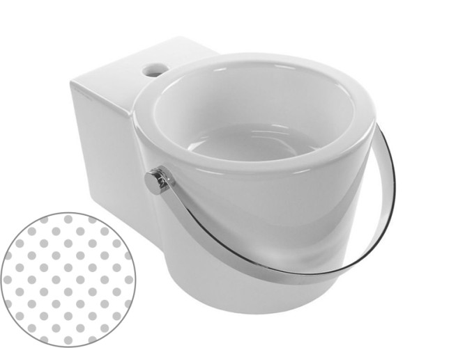 Раковина накладная или подвесная Scarabeo BUCKET 8804CR/SENT