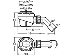 Сифон для душевого поддона VIEGA Viega Visign 126582
