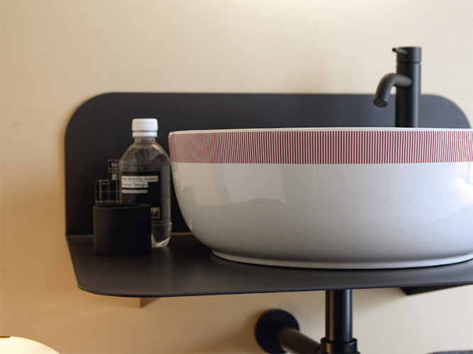 Раковина накладная Scarabeo GLAM 1807/RRR