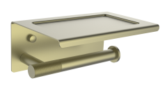 5510-S Держатель для туалетной бумаги с полкой (Мат. Золото) ViEiR  (20/1шт)