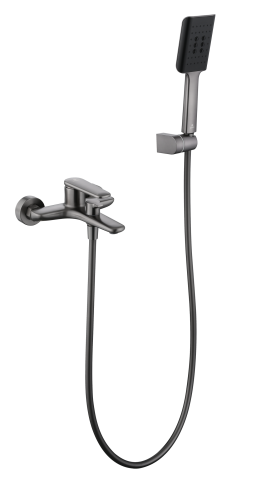 02131-Q Смеситель од. для ванны кор. (ГРАФИТ)  GANZER  (8/1шт)