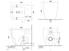Унитаз напольный CIELO SHUI COMFORT SHCOVAKTR LV