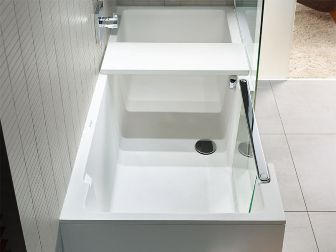 Ванна с углом и дверью DURAVIT SHOWER+BATH 700404000000000