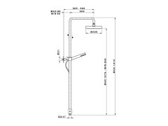 Душевая стойка NICOLAZZI DOCCIA COLLECTION 5714WSCR20