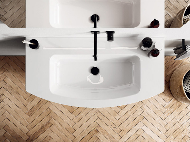 Раковина на тумбу BERLONI BAGNO WAY ROUND LAVMOOINCXR003 101