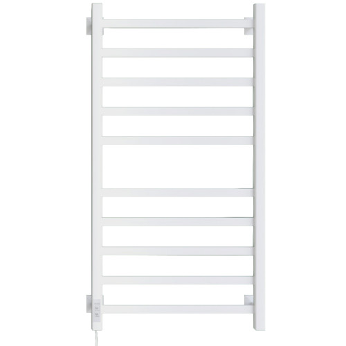 Полотенцесушитель Электрич.кабельный Ника STEP-1 100/50 RAL9016 белый матовый левый тэн