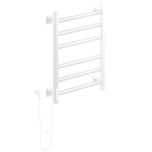 Полотенцесушитель Электрич.кабельный Ника STEP-3 60/40 RAL9016 белый матовый левый тэн
