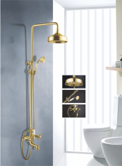 09061-E Двухвен. душевой релинг ЗОЛОТО &quot;GANZER&quot; (4/1шт)