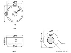 Раковина накладная CIELO SHUI COMFORT MILAT AV