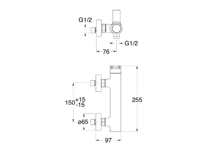 Смеситель для душа CRISTINA DELTA DE48124