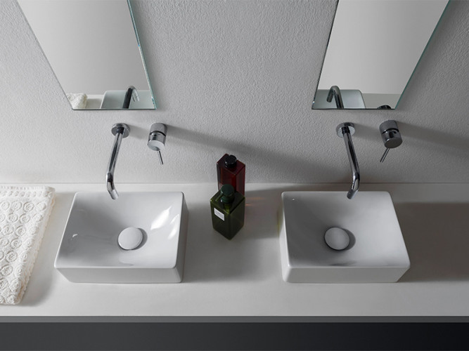 Раковина накладная Scarabeo SOFT-HUNG-CUBE 1503