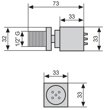 Emmevi, душевая круглая антикальковая головка из латуни 200 мм, подключение 1/2", цвет белый-золото