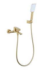 02131-S Смеситель од. для ванны кор. (Мат. Золото)  GANZER  (8/1шт)