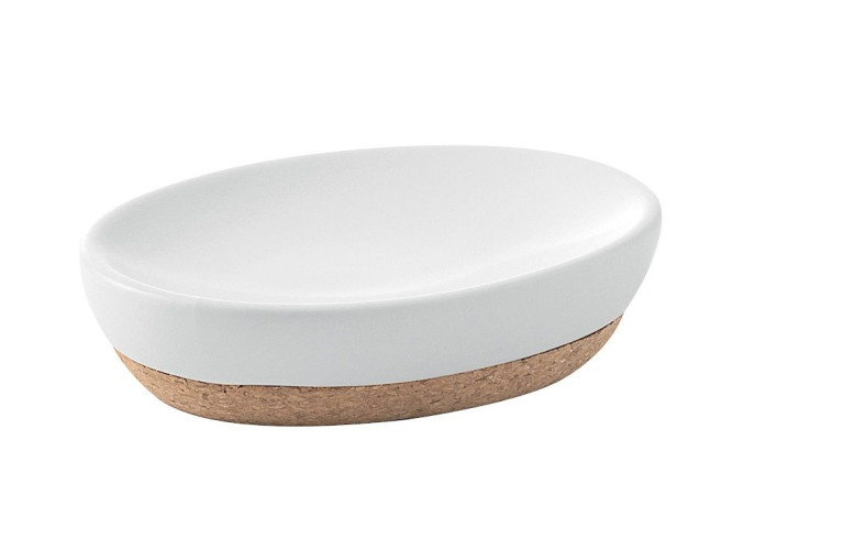 Gedy Ilary, настольная керамическая мыльница, цвет белая керамика