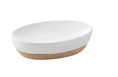 Gedy Ilary, настольная керамическая мыльница, цвет белая керамика