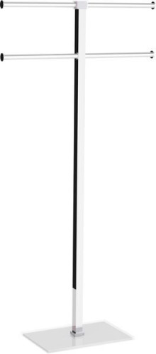 Gedy Rainbow, стойка: 4 полотенцедержателя, цвет хром - белый