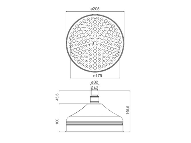 Верхний душ FIMA CARLO FRATTINI WELLNESS F2071/2CR