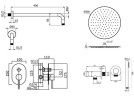 Комплект для душа Plumberia Selection IXO KITXO15BOKING