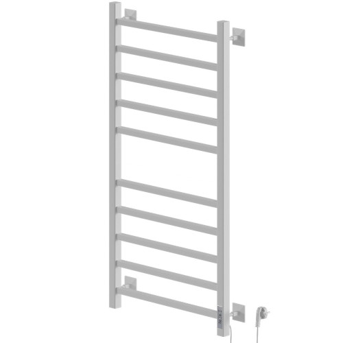 Полотенцесушитель Электрич.кабельный Ника STEP-1 100/50 RAL9016 белый матовый правый тэн